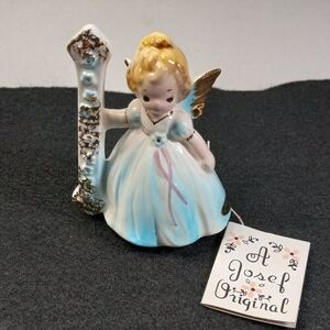 Vintage Josep Original Winged Porcelain Figurine Birthday Number 1 Doll
